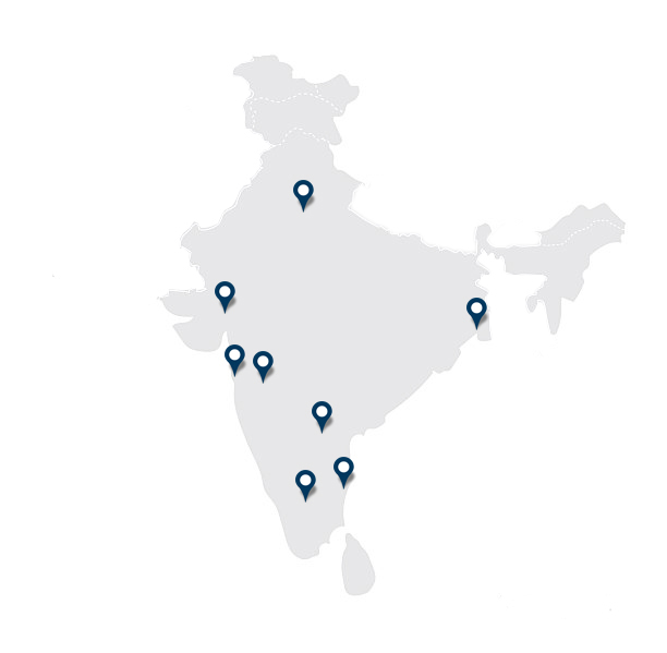 India mapwith branch location