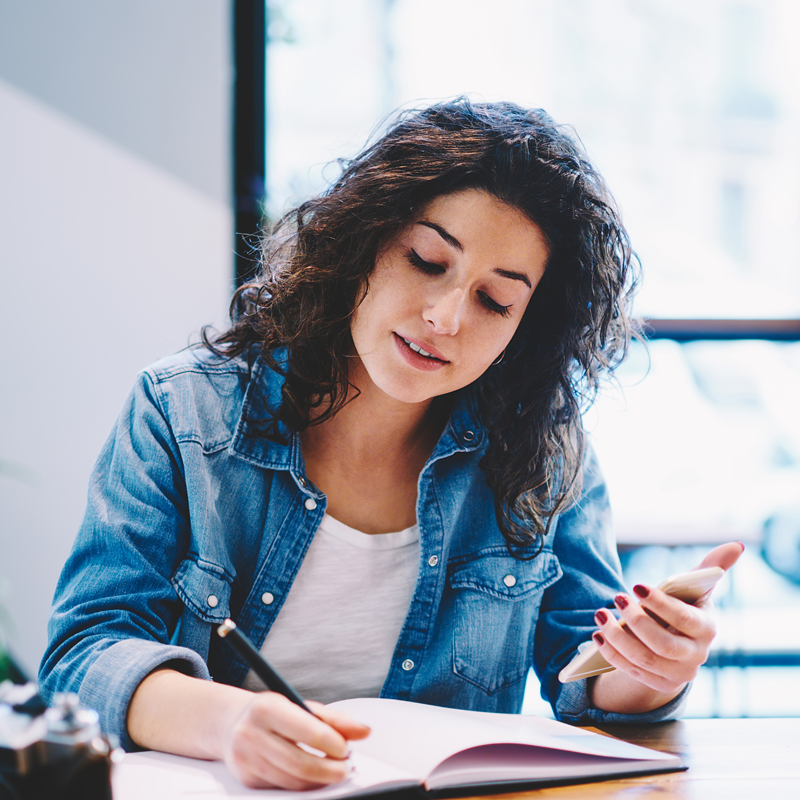 Student Preparing for PTE Exam
